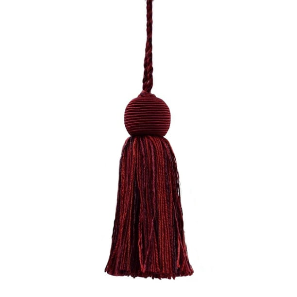 Chinese Red|4/" Small Tassel|Merlot Black Cherry Set of 10 Maroon VNT12